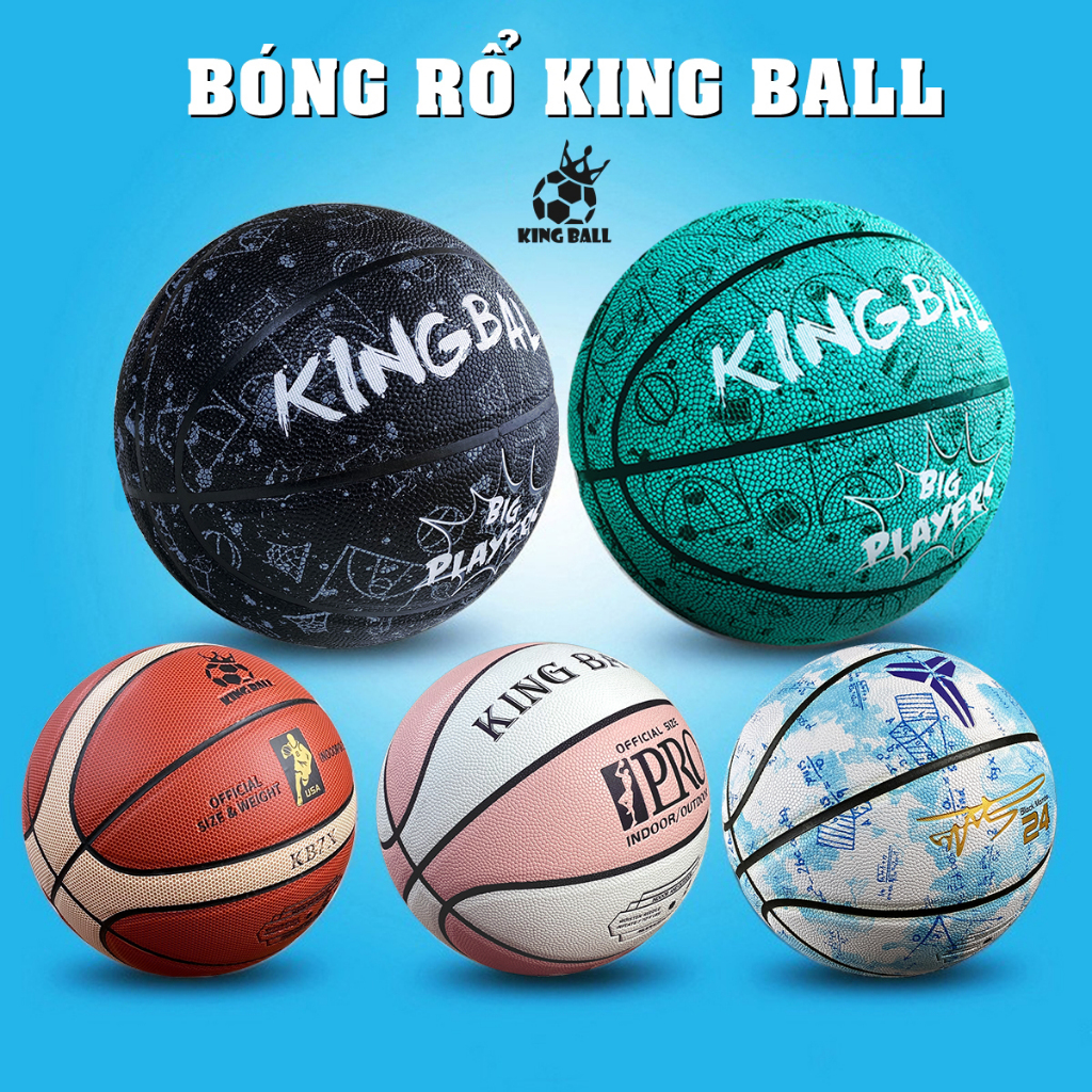 Quả Bóng Rổ Số 5 6 7 Banh Bóng Rổ Da King Ball Chính Hãng Trẻ Em Nam Nữ ...