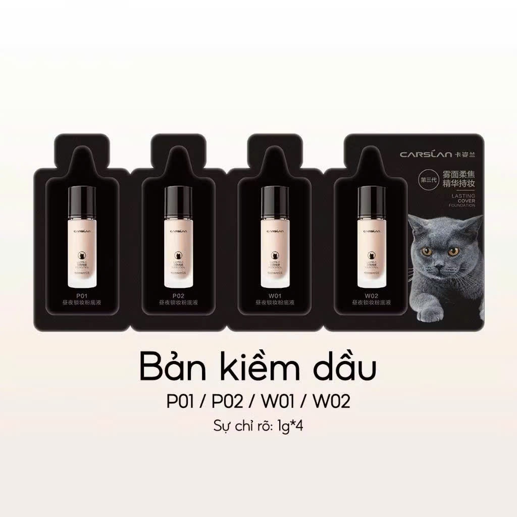 CARSLAN Kem nền Carslan dạng lỏng mini size, kiềm dầu chống nước | NHÍM HOUSE
