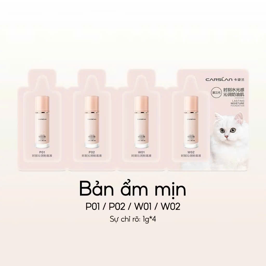 CARSLAN Kem nền Carslan dạng lỏng mini size, kiềm dầu chống nước | NHÍM HOUSE