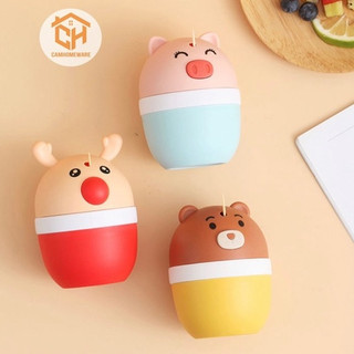 Hộp Đựng Tăm Hình Con Vật Tự Động Dễ Thương Cam Homeware