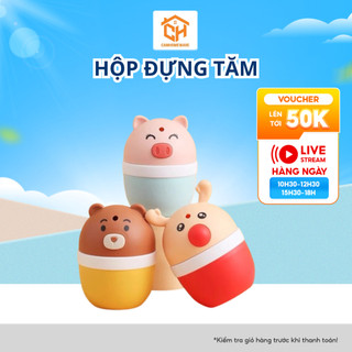 Hộp Đựng Tăm Hình Con Vật Tự Động Dễ Thương Cam Homeware