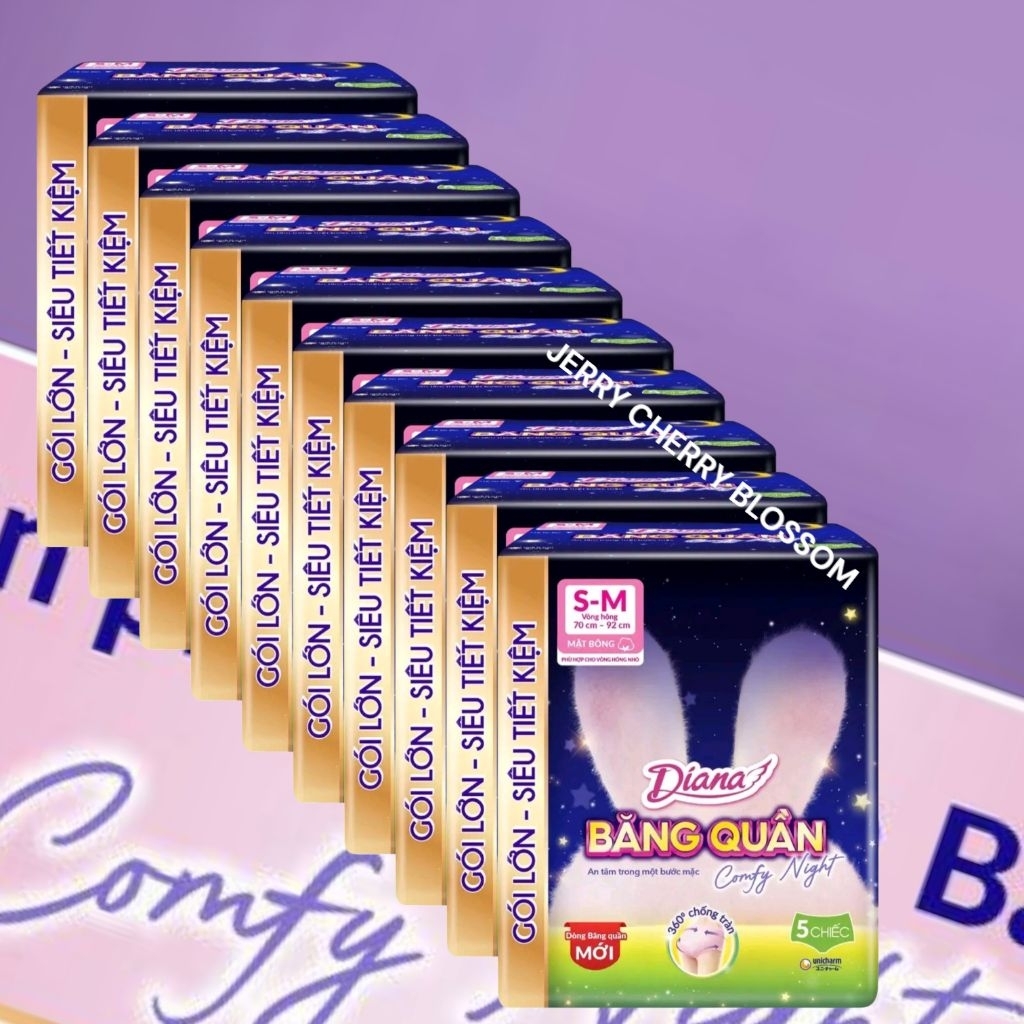 Combo 10 gói băng quần Diana Comfy night
