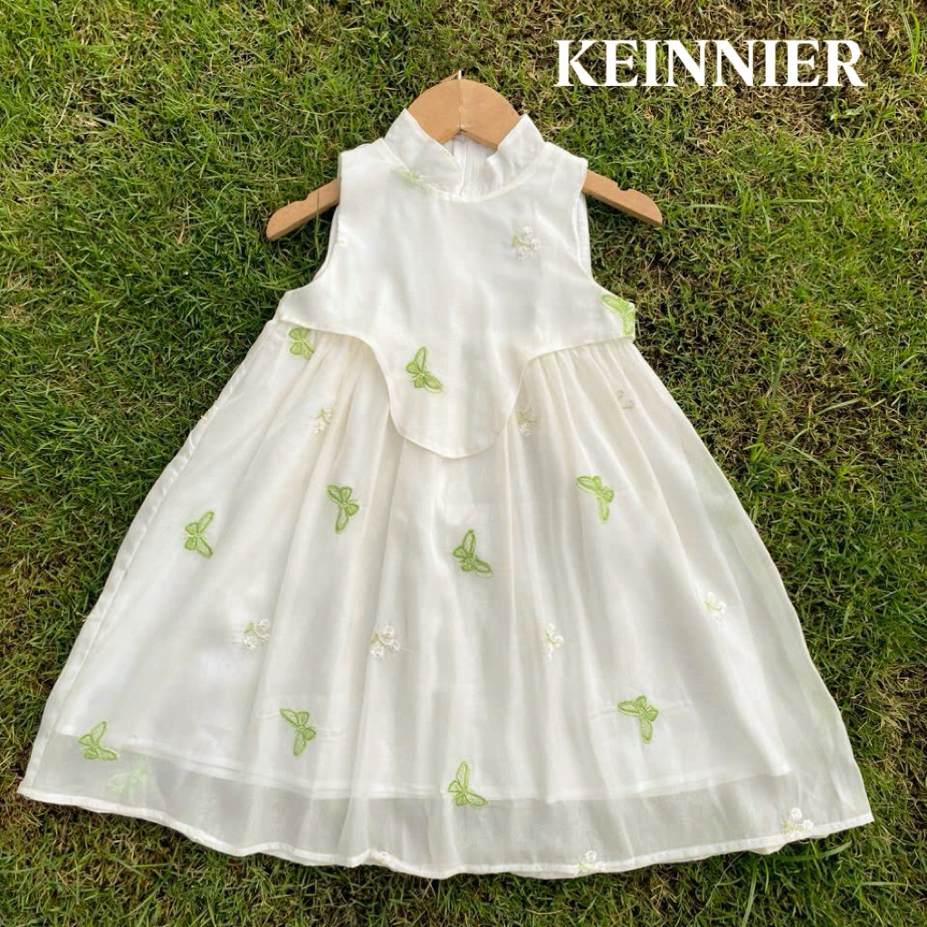 Váy Hanbok Bé Gái 10-35kg HB01 Mina Voan Thêu Hoa Phong Cách Hàn Quốc Dễ Thương