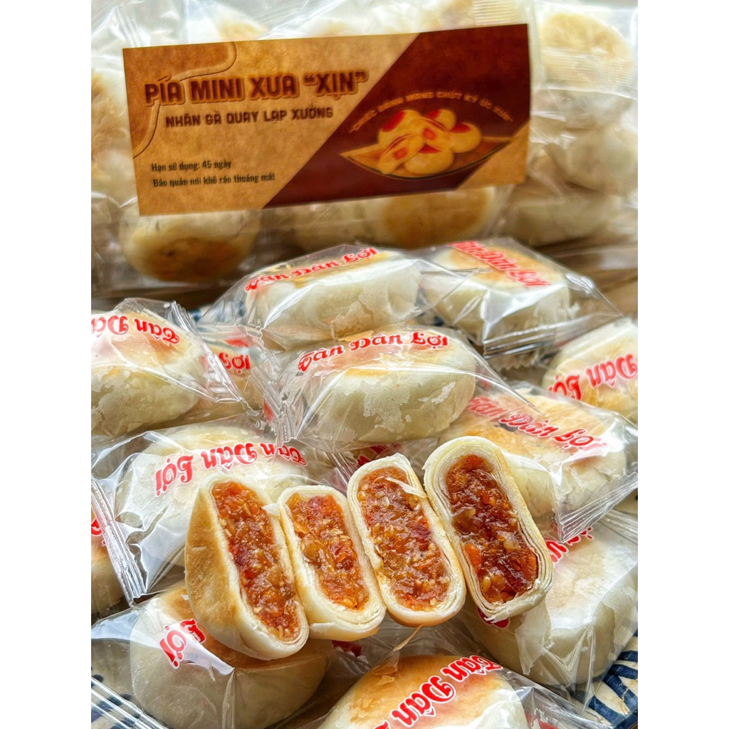 BÁNH PÍA MINI NHÂN DỪA NON SẦU RIÊNG 500g / BÁNH PÍA MINI NHÂN THẬP CẨM ...