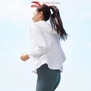 [UPF50+] ANTA Nữ Advanced Run Áo khoác gió Single Trench Coat Áo khoác chống nắng vải dệt 1624B5604