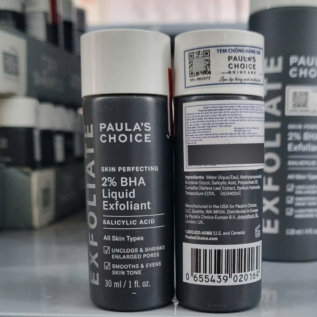 [HÀNG CTY] Dung dịch loại bỏ tế bào chết Paula's Choice 2% BHA 30ml Mã 2016