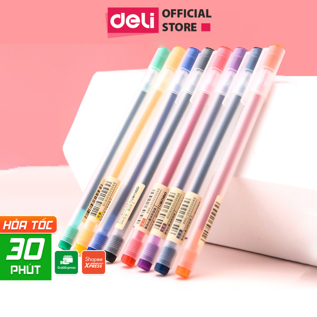 Bút Gel Mực Nước Deli A119 – 0.5mm – Viết Calligraphy, Trang Trí Sổ Tay, Chữ Đẹp