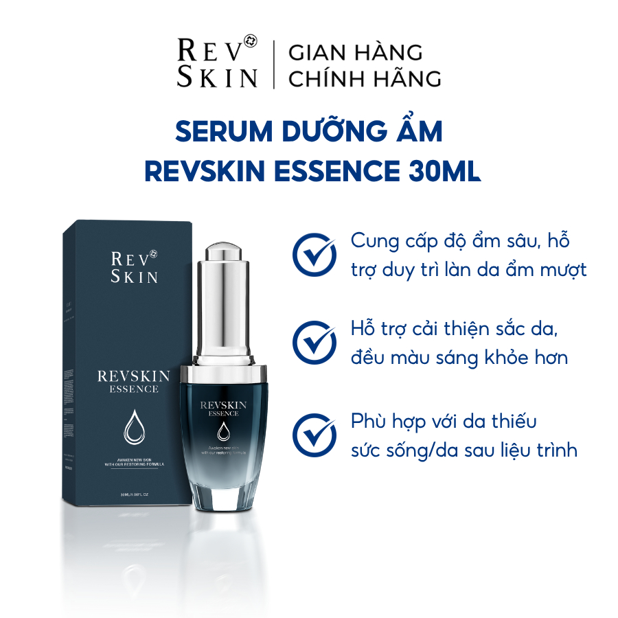 Serum Dưỡng Ẩm REVSKIN Essence 30ml – Dịu Nhẹ, Giúp Da Trông Tươi Tắn ...