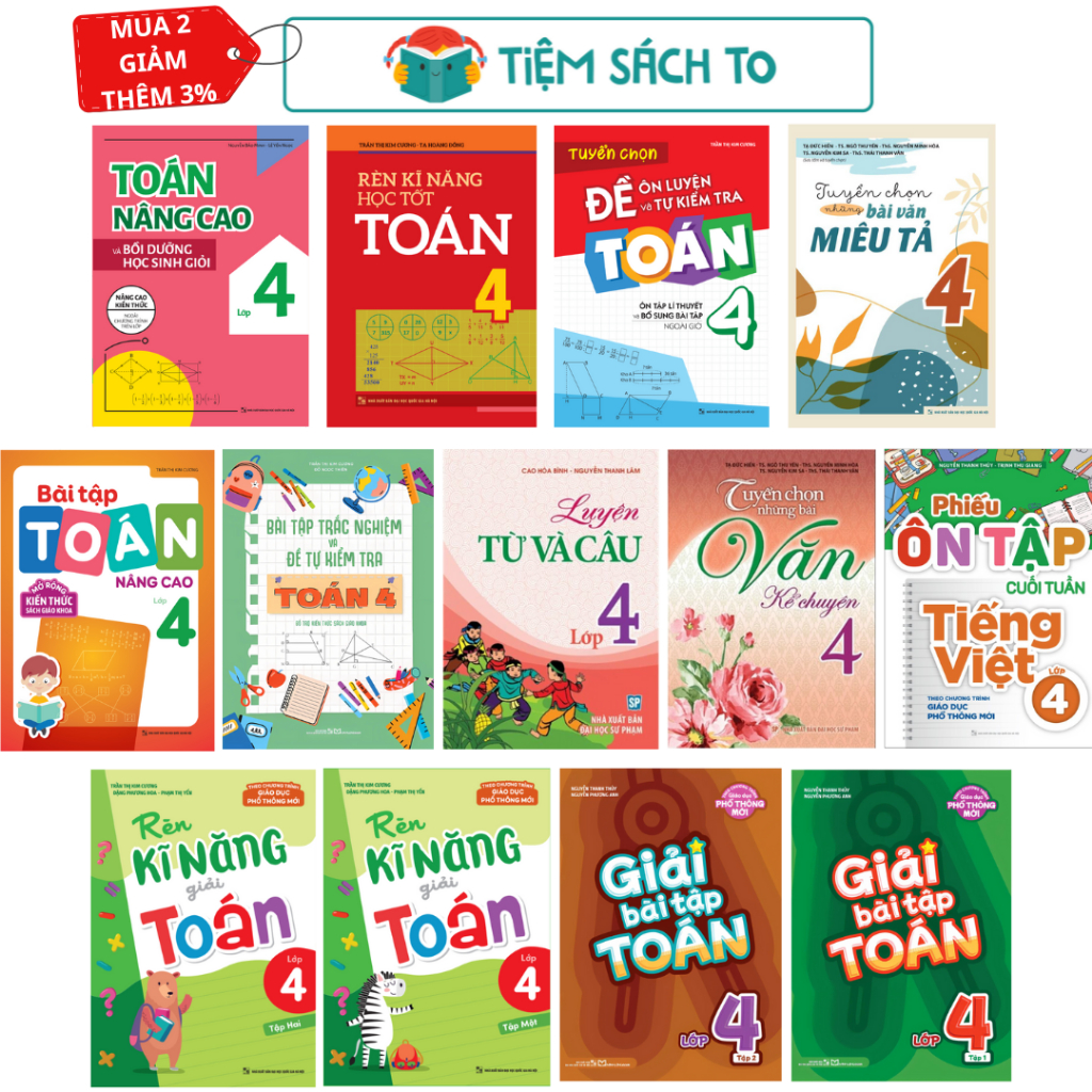 Sách: Tổng Hợp Kiến Thức Toán - Tiếng Việt Lớp 4