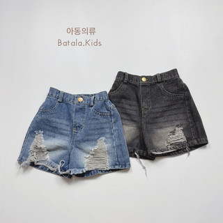 Quần short jean cho bé trai bé gái Batala Kids, QUẦN ĐÙI JEAN RÁCH  2025 cho bé từ 10-25kg SHORTJEAN- RÁCH
