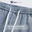 Quần short jean cotton nam nữ DWIN đùi jean cotton wash form rộng basic unisex chống nhăn không xù QS05A