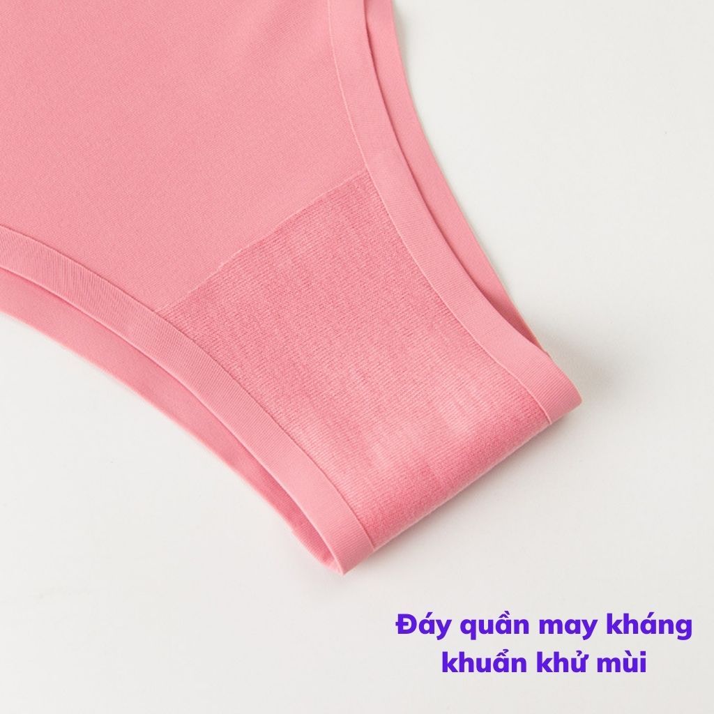 SET 3 Quần lót nữ su đúc êm ái không đường may cạp vừa ôm mông tôn dáng quyến rũ sexy LANIXA L957
