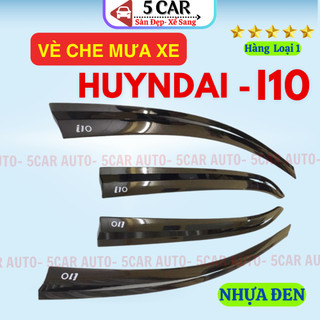 Vè che mưa xe Huyndai I10 bản sedan/hatback đời 2014 - 2024, 2025 nhựa đen cao cấp