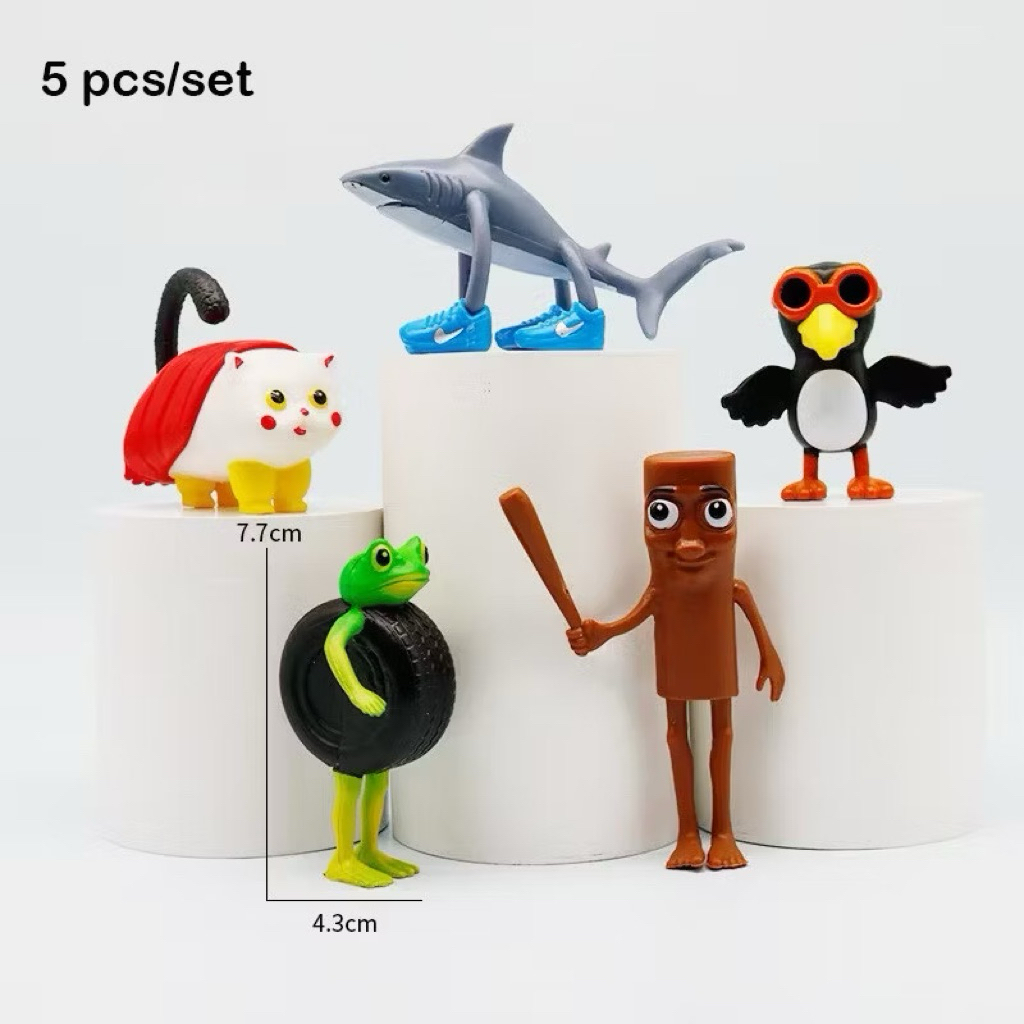 Nhân vật Tung Tung Tung Sahur Nhân vật hành động PVC Búp bê đồ chơi cho trẻ em Quà tặng