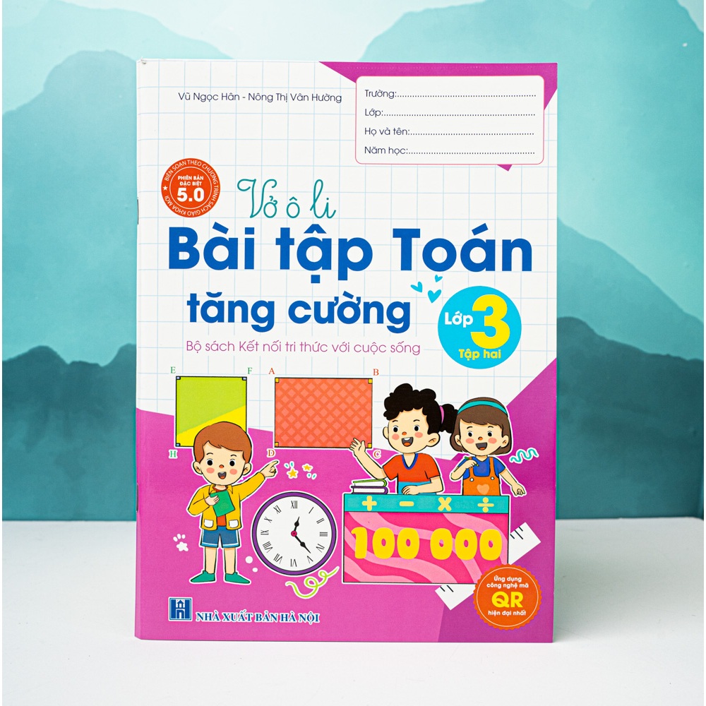 Sách - H An Phúc -  Vở ô li Bài Tập Toán Tăng Cường Lớp 3 tập 2 - Kết Nối