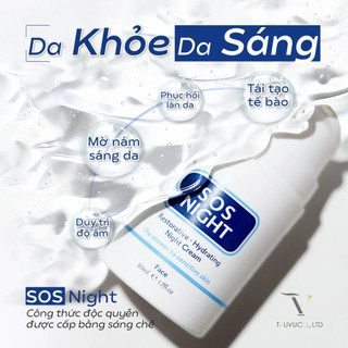 Kem dưỡng da ban đêm phục hồi, tái tạo SOS NIGHT Anh [SOS SERUM]