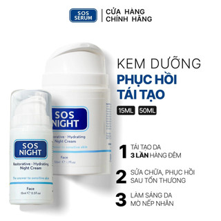 Kem dưỡng da ban đêm phục hồi, tái tạo SOS NIGHT Anh [SOS SERUM]