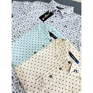 Áo golf polo nam hoạ tiết mẫu mới 2025 vải co dãn thấm hút mồ hôi
