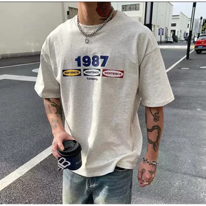 Áo Thun 1987 Form Rộng Unisex Nam Nữ Chất Vải Cotton Dày Dặn