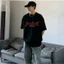Áo Thun Chữ Kiểu Form Rộng Chất Vải Cotton Dày Dặn Unisex Nam Nữ