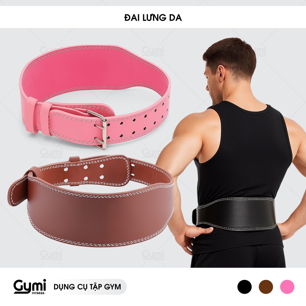 Đai Lưng Tập Gym Hỗ Trợ Bảo Vệ Lưng - Bền Bỉ, Điều Chỉnh Linh Hoạt - DL-Da