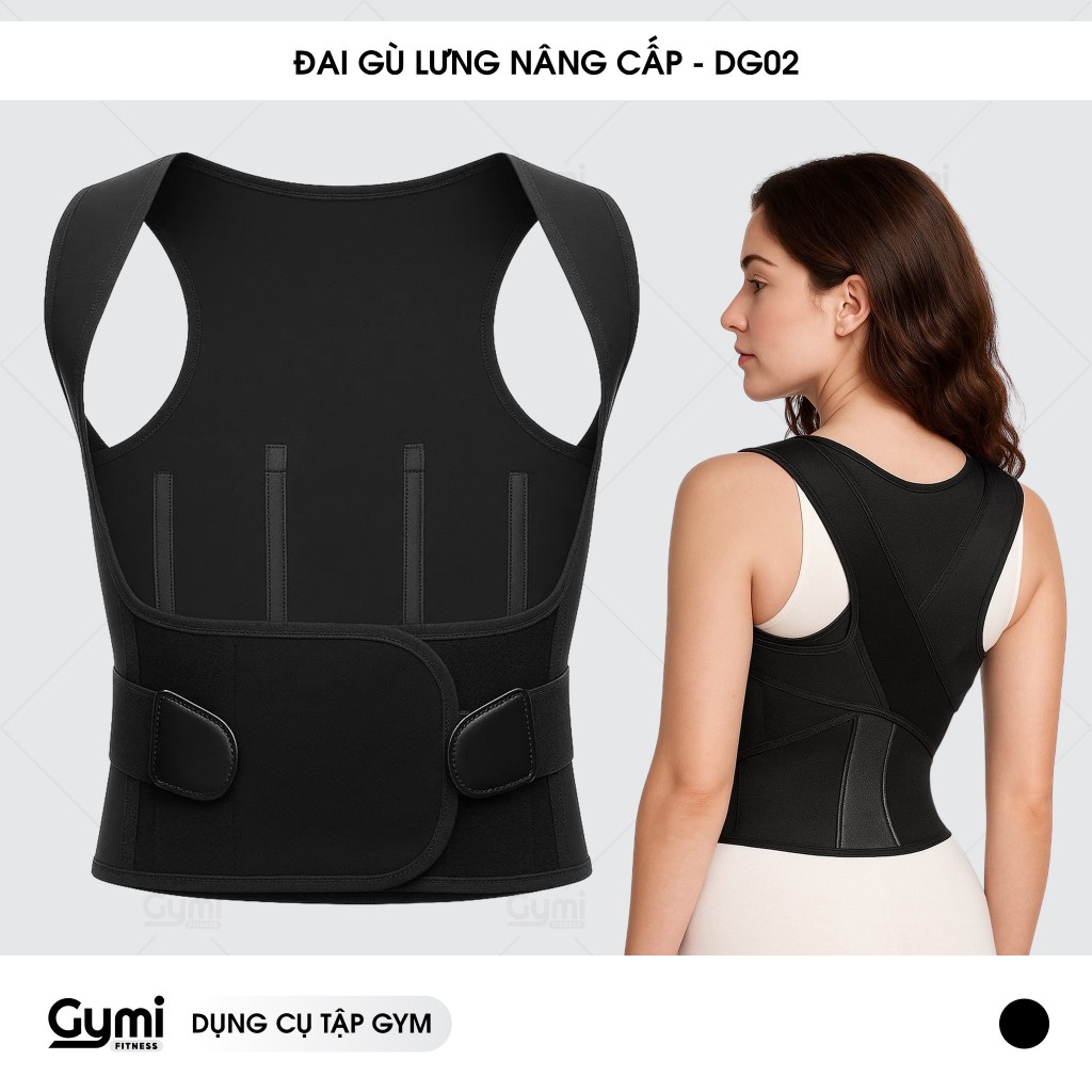 Đai Chống Gù Lưng Phiên Bản Nâng Cấp, Điều Chỉnh Tư Thế, Hỗ Trợ Định Hình Sống Lưng - DG02