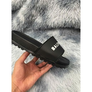 Dép Nam Quai Ngang Chữ Trắng - Dép nam boy phố tăng chiều Cao 3cm. Đế răng cưa chống trơn trượt