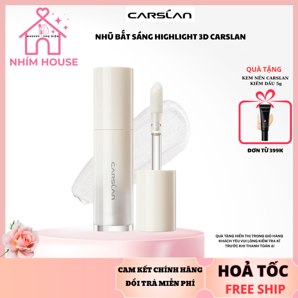 CARSLAN Kem highlight dạng lỏng Carslan 3D Bắt Sáng Glitter Shimmer Face 15g | NHÍM HOUSE