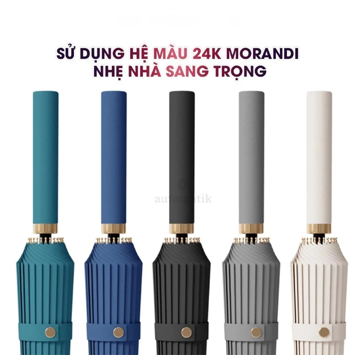 #Ô Dù Siêu To KAW 24 Nan Loại Tốt Kiểu Dáng Đẹp Vải Chống Thấm Amoc ntt95