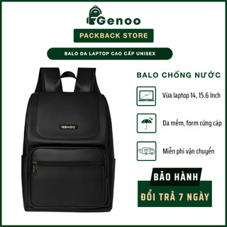 Balo Da Unisex Cao Cấp Chống Nước – Đựng Laptop 15.6 Inch – Thiết Kế Nắp Gập Hiện Đại – Phong Cách Basic Nam Nữ