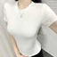 Áo Thun Nữ Croptop Babytee Cổ Tròn Tay Ngắn- Chất Gân Tăm Lạnh Cao Cấp Co Giãn Mát, Ôm Tôn Basic Dễ Phối