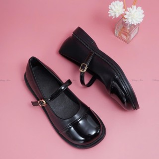[Deal mở bán]Giày búp bê lolita phong cách Hàn Quốc, giày Oxford mũi vuông M08
