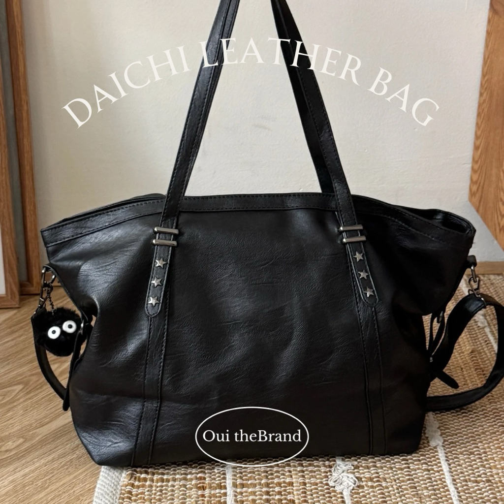 [ Tặng 𝗦𝘂𝘀𝘂𝘄𝗮𝘁𝗮𝗿𝗶 ] 𝗗𝗮𝗶𝗰𝗵𝗶 だいち 𝗧𝗼𝘁𝗲 𝗕𝗮𝗴 - Túi Tote Da Cỡ Lớn DAICHI ( Ouithebrand ) | BigBuy360 - bigbuy360.vn