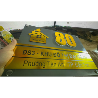 Bảng số nhà, bảng công ty chất liệu cao cấp bền đẹp sang trọng nhiều kích thước