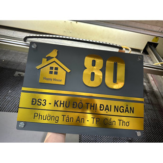 Bảng số nhà, bảng công ty chất liệu cao cấp bền đẹp sang trọng nhiều kích thước