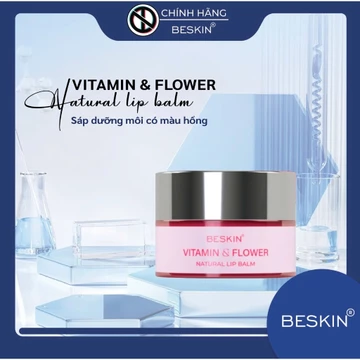 SON DƯỠNG MÔI BESKIN "VITAMIN & FLOWER NATURAL LIP BALM - HONEY & PINEAPPLE NATURAL LIP BALM" - Thương Hiệu: Beskin