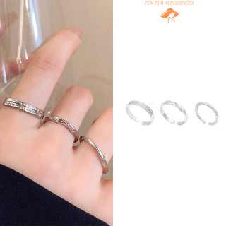 Women's 925 Silver Couple Rings by Pim Pim Accessories