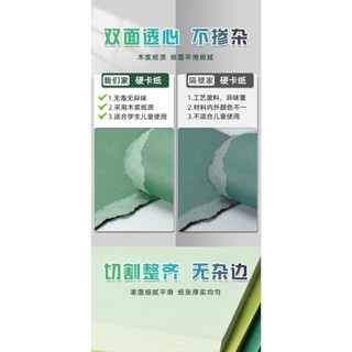 set 30 tờ Giấy bìa màu A4 cứng dày 230gsm – set phối 6 sắc độ tông xanh lá – làm thủ công, vẽ, gói quà