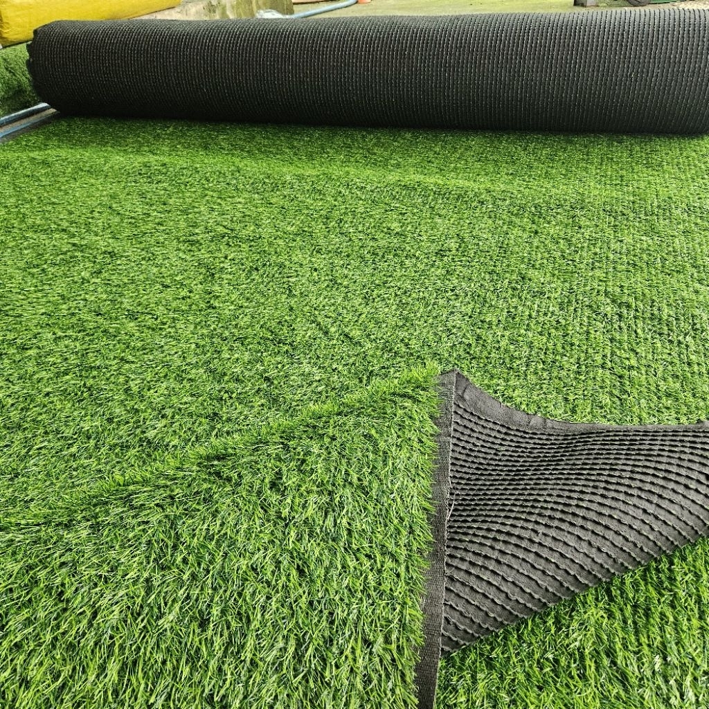 Combo 20m2(2x10m) Thảm cỏ nhân tạo sợi 3cm đế cao su trải sân vườn, sự kiện dán tường