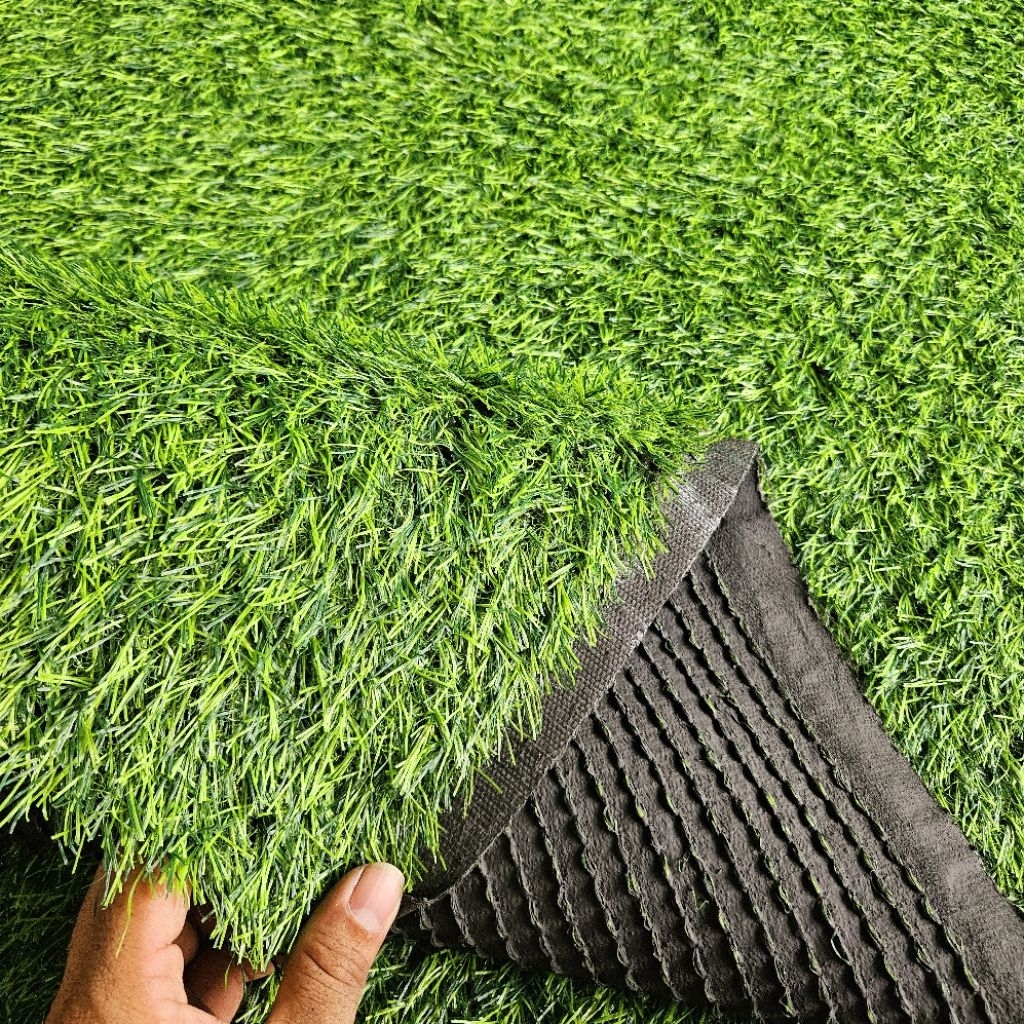 Combo 20m2(2x10m) Thảm cỏ nhân tạo sợi 3cm đế cao su trải sân vườn, sự kiện dán tường