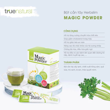 [combo2 hộp] bột cần tây hồng sâm Herbslim - Magic Poơder đào thải độc tố, thanh lọc cơ thể,giảm cân