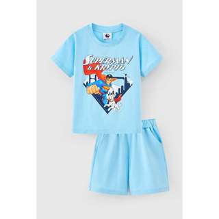 Đồ bộ thun tay ngắn Superman DC bé trai Rabity 160.004