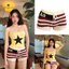 Quần short len Cờ Mỹ dáng ôm hàng chuẩn QCL1 HOT
