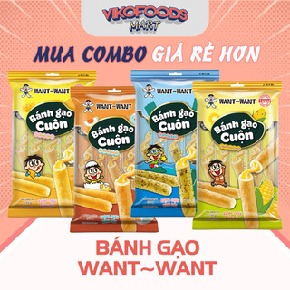 BÁNH GẠO CUỘN WANT WANT - GÓI 180GR [DATE MỚI]