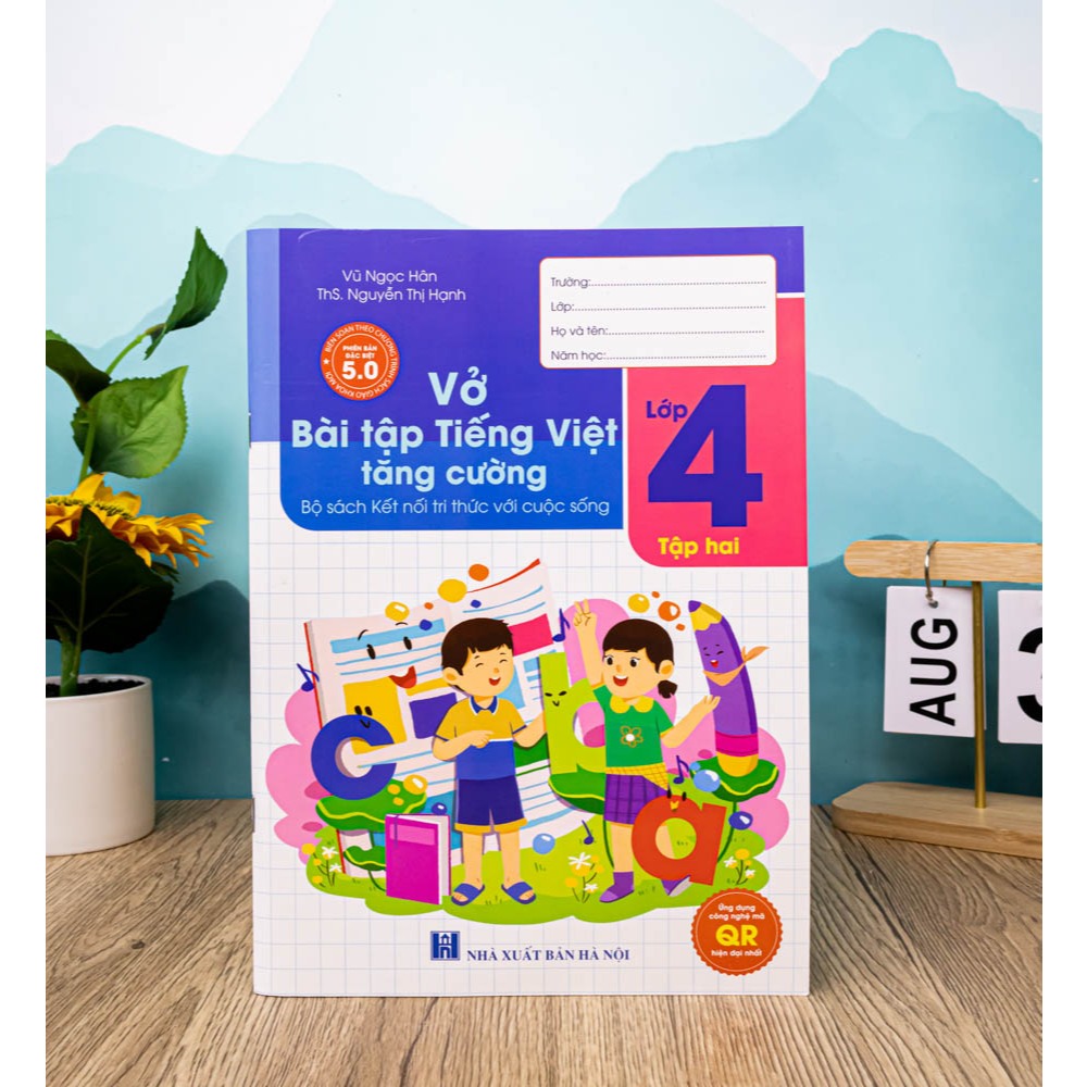 Sách - Vở Bài Tập Tiếng Việt Tăng Cường Lớp 4 - Tập 2 - Kết Nối Tri Thức (Quét Mã QR đáp án)