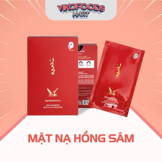 [SET 10 CÁI] MẶT NẠ HỒNG SÂM XOÁ NHĂN- NGĂN NGỪA LÃO HOÁ DA HÀN QUỐC - HONGCOMESTIC