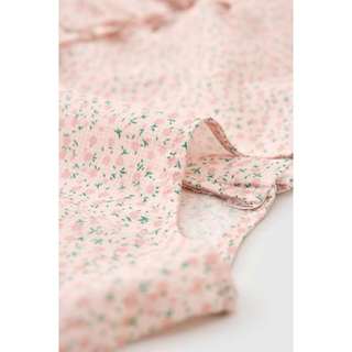 Đầm thun tay ngắn babydoll hoa nhí bé gái Rabity 950.092