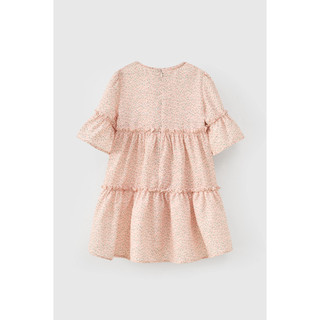 Đầm thun tay ngắn babydoll hoa nhí bé gái Rabity 950.092