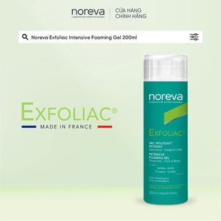 (TEM CÔNG TY) Gel Rửa Mặt Sạch Sâu Dịu Nhẹ Dành Cho Da Dầu Mụn Noreva Exfoliac Intensive Foaming 200ml