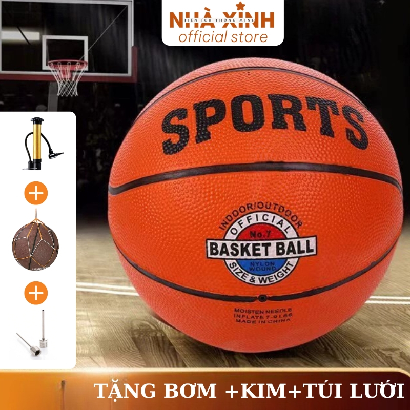 Bóng rổ size 3, 5, 7 chất liệu an toàn, banh rổ, dùng cho tập luyện thi ...